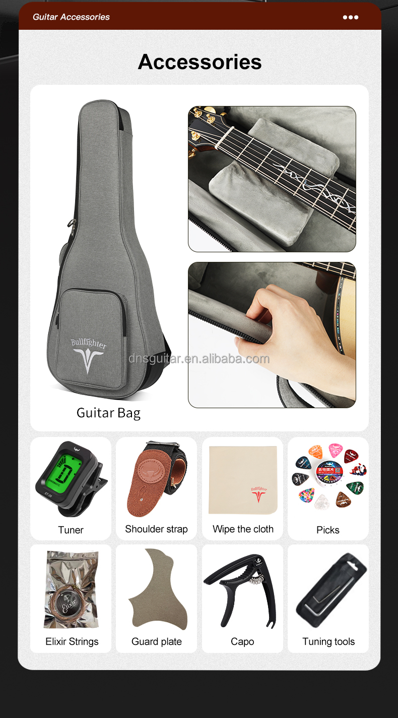 D8A Acoustic guitar structural details