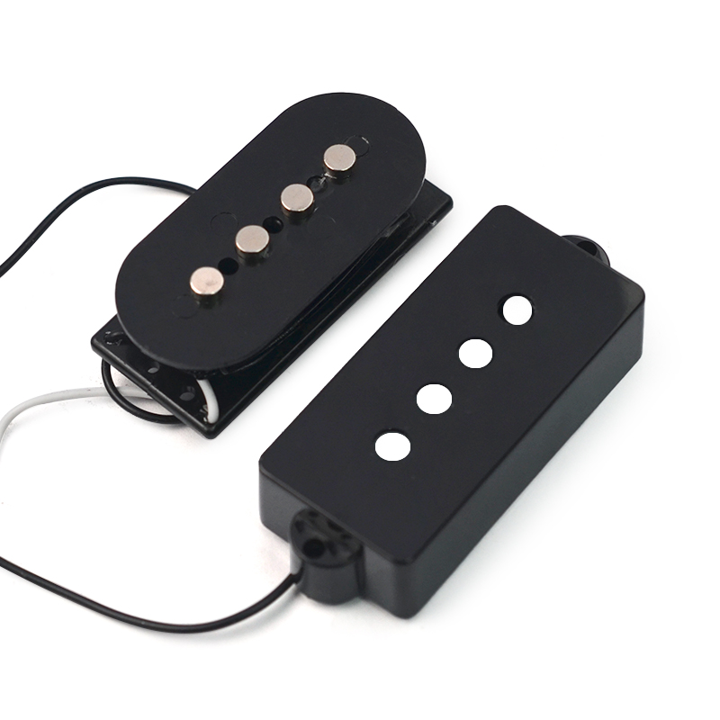 Open Type 4 String Precision P Bass Guitar Pickup Black for Electric Bass Guitar