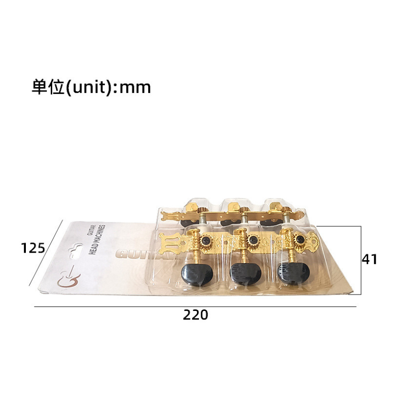 Factory Durable Metal Classical Guitar Machine Heads Tuning Pegs For Acoustic Instrument Upgrades