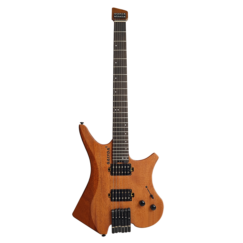 Wholesale G990 Headless Electric Guitar Kit Cool Instruments Factory Customizable Headless Electric Guitar