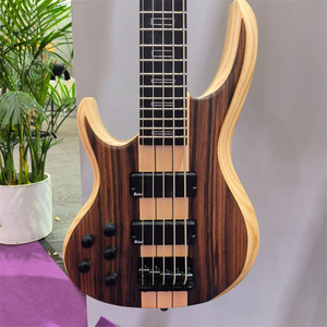 Neck Through Body Left Hand Electric Bass Guitar