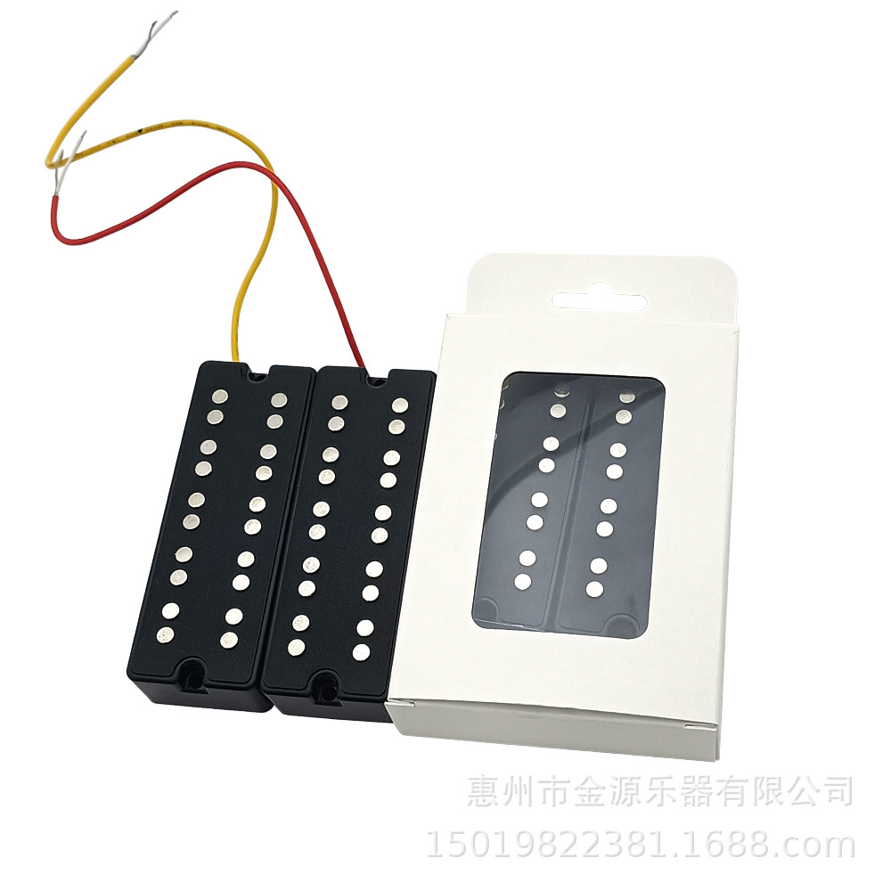 Two-Coil Open Two-Hole Four-String Bass Pickup for Electric Guitar Plastic Instrument Stringed Instruments Parts &amp; Accessories
