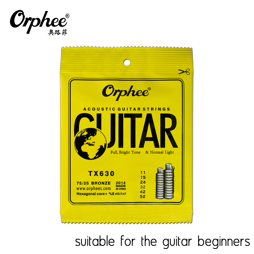 Orphee TX Series Acoustic 75/15 Bronze Guitar Strings