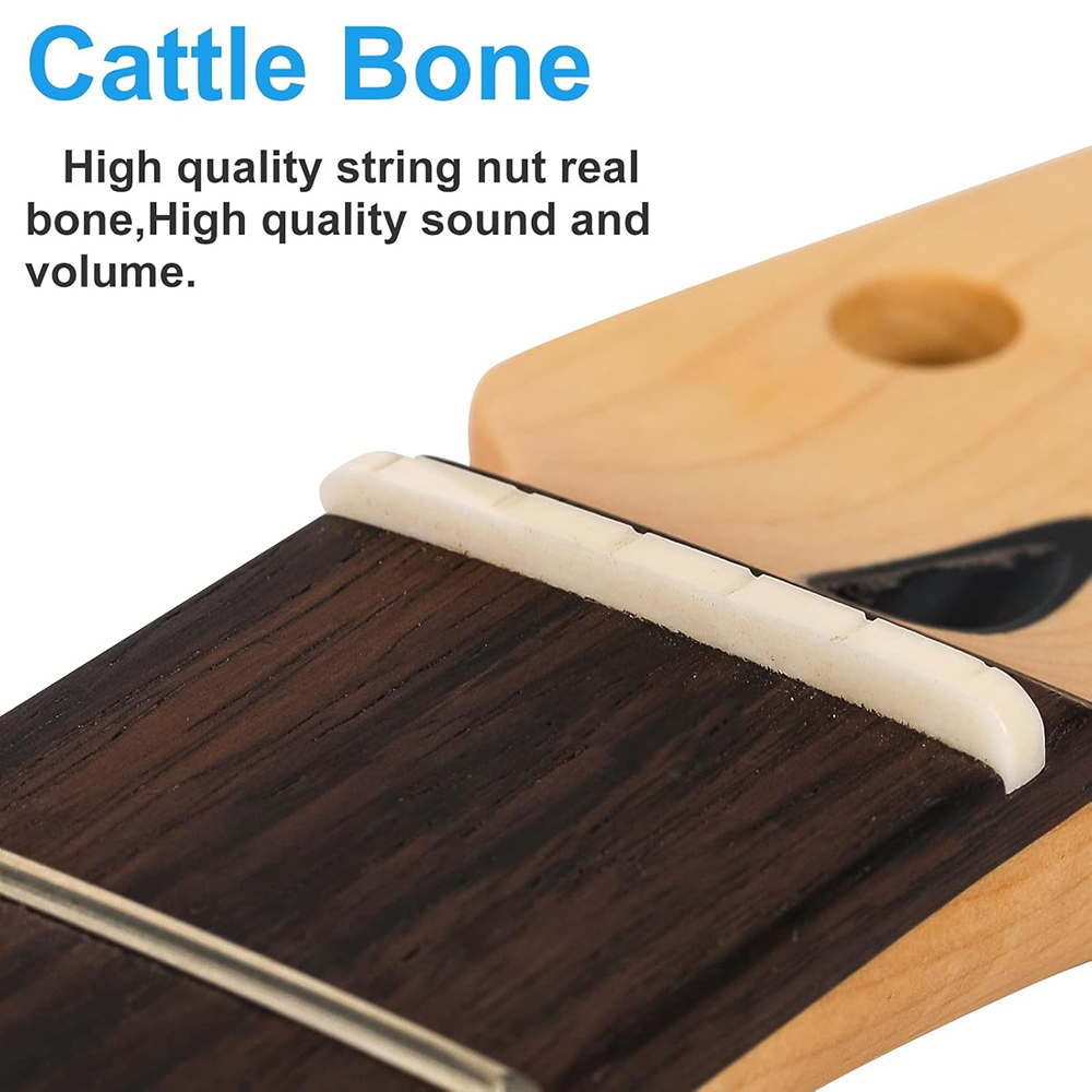 Factory Wholesale OEM Parts Replacement Guitar Neck Canada Maple or Rosewood Fingerboard Telecaster Electric Guitar Neck