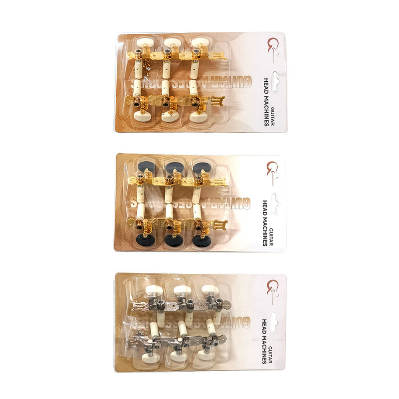 Factory Durable Metal Classical Guitar Machine Heads Tuning Pegs For Acoustic Instrument Upgrades