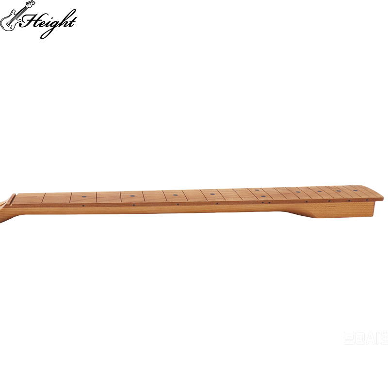 Factory Direct HT-NK01 Roasted Maple Electric Guitar Neck, 22 Frets Satin Finish Guitar Replacement Neck, Custom Logo Supported