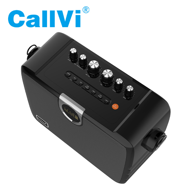 Callvi V-1811 Wireless PA Speaker Portable Guitar Amplifier with UHF Microphone