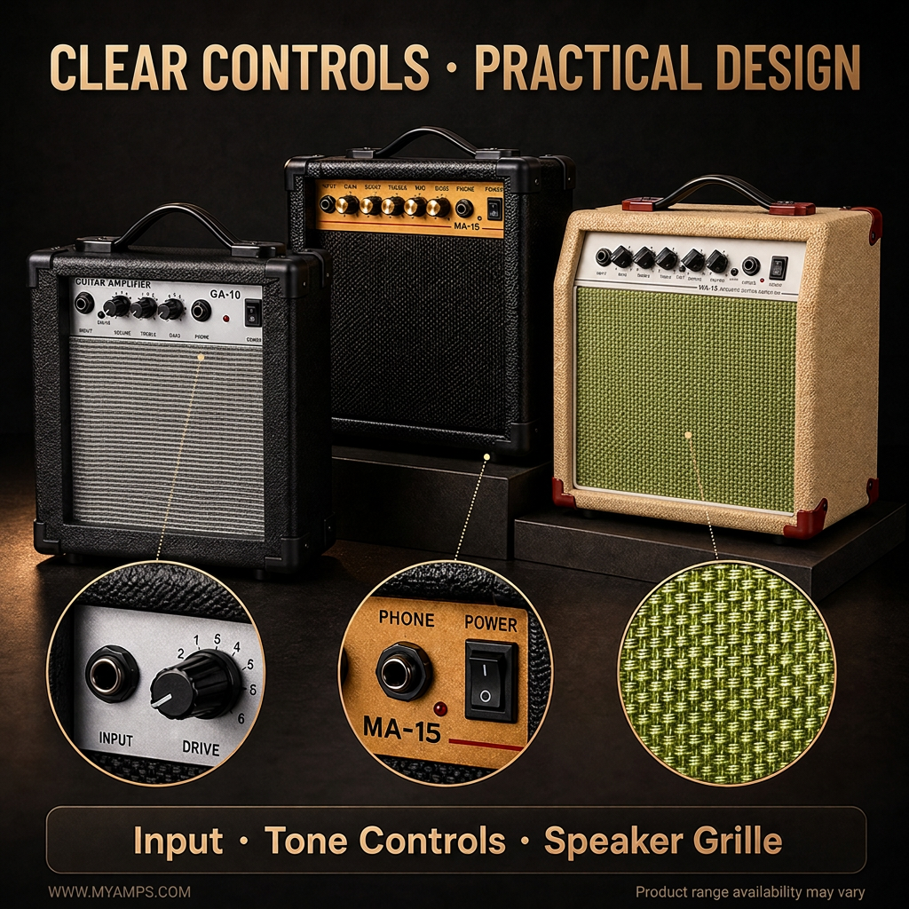Portable Rechargeable Guitar Amplifier Speaker Mini Practice Amp Portable Music Sound Amplifier Factory Wholesale