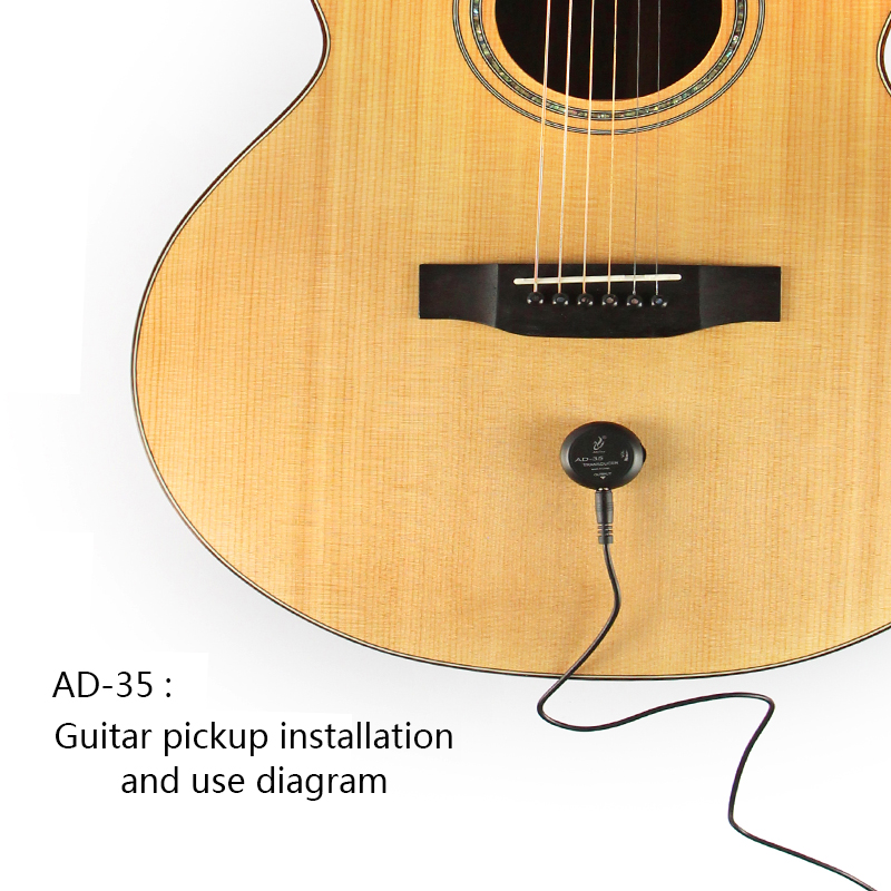 Adeline AD-35 Piezo Acoustic Guitar Pickups Electric Violin Pickup Mandolin Pickups Ukulele Bass Amplifier