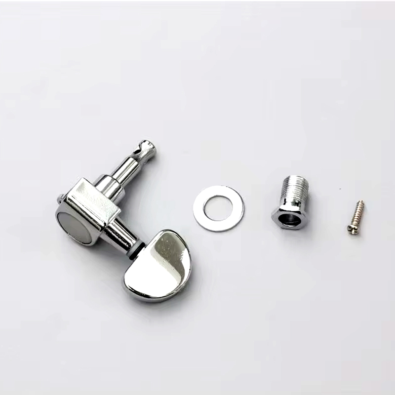 Hot Sale Guitar Tuning Machines, Electroplated Silver Round Head Guitar Pegs with Metal Gear for Acoustic Electric Guitar Parts