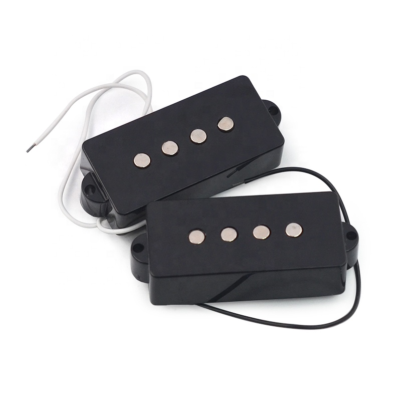Open Type 4 String Precision P Bass Guitar Pickup Black for Electric Bass Guitar