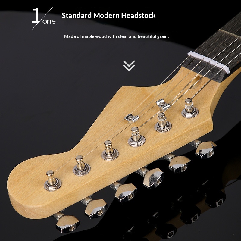 22-Fret ST Electric Guitar | Classic Solid Body Design | Beginner-Friendly Instrument for All Ages | Factory Direct