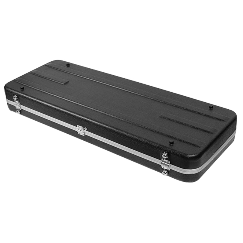 China Factory Custom Size ABS Hard Black Guitar Case Music Instrument Bag
