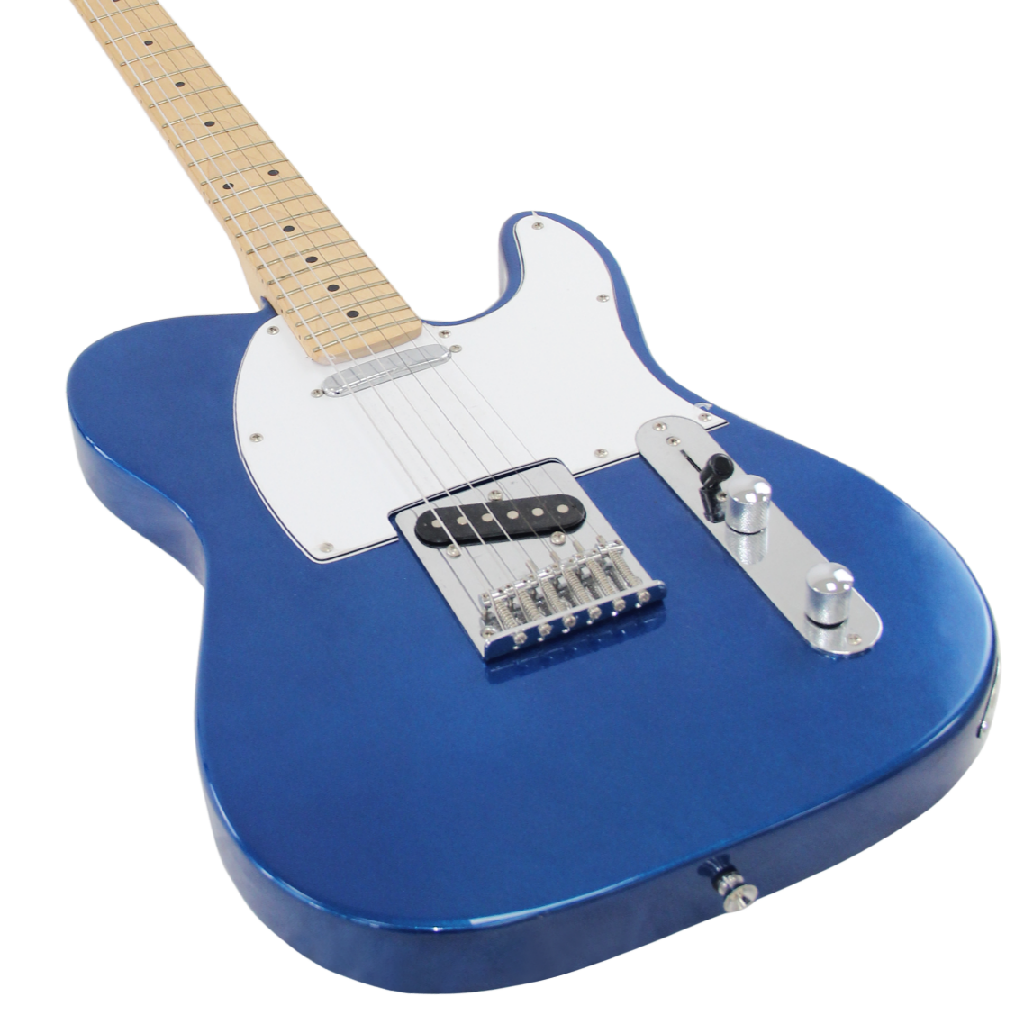 9-Layer Paint Classic TL Bridge Design Blue Electric Guitar With Solid Wood Body
