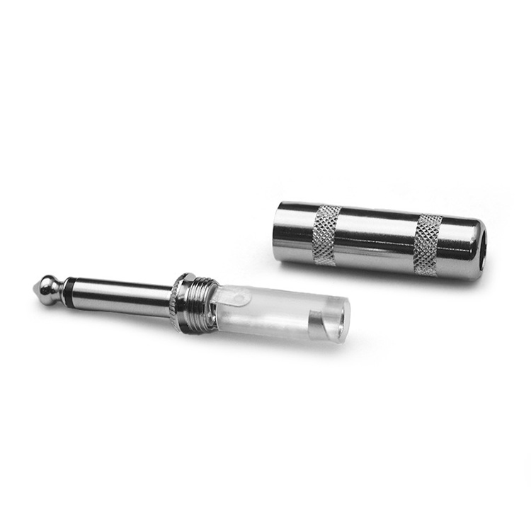 Factory Wholesale Durable Metal Steel Plastic Audio 6.35mm Jack Plugs Straight Angled Options Versatile Guitar Bass Pickup