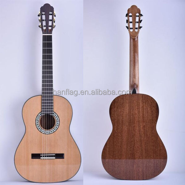Best Quality Engelmann Spruce Wood Nylon String All Solid Classical Guitar for Concert