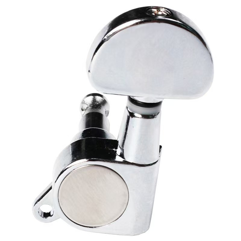 Hot Sale Guitar Tuning Machines, Electroplated Silver Round Head Guitar Pegs with Metal Gear for Acoustic Electric Guitar Parts